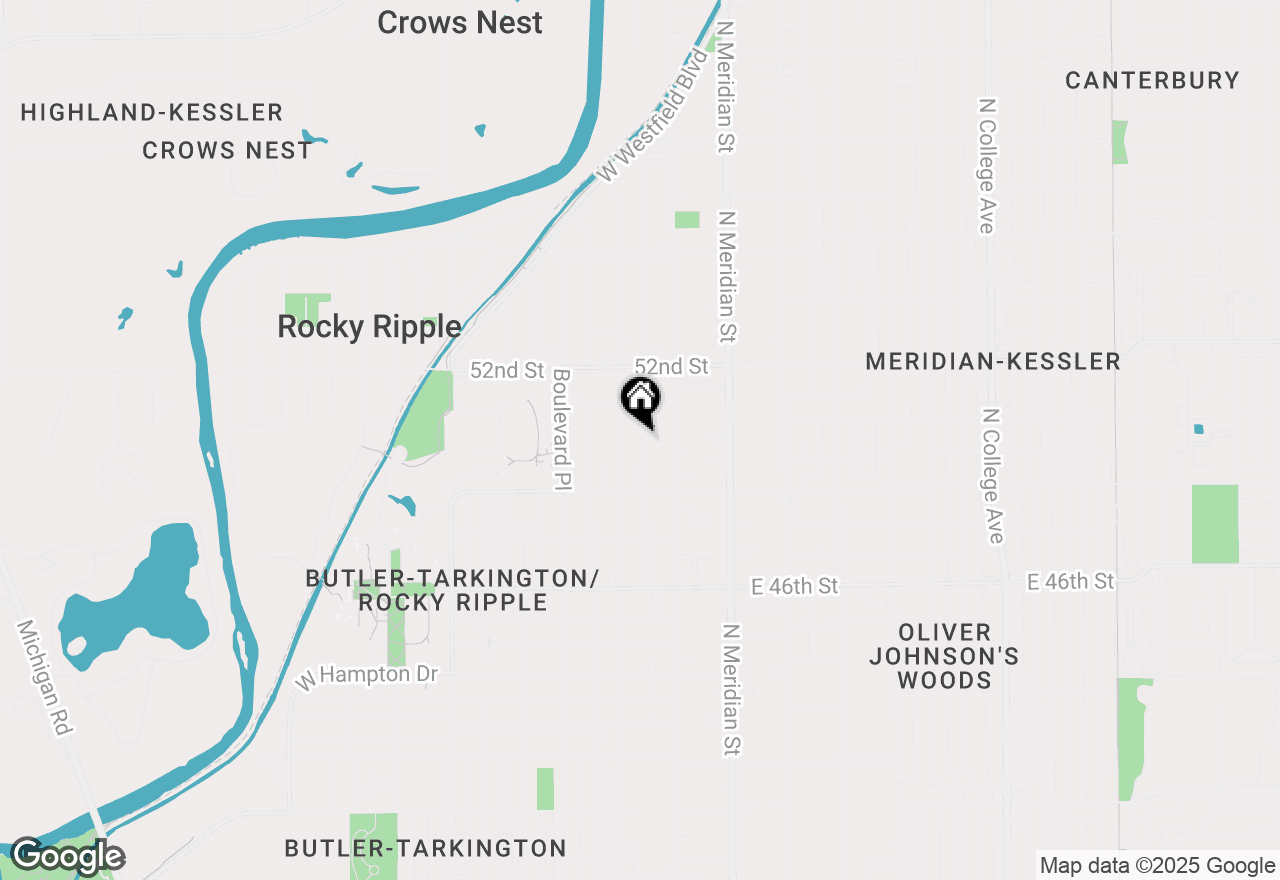 Map of 5024 N Kenwood Avenue, Indianapolis, IN 46208