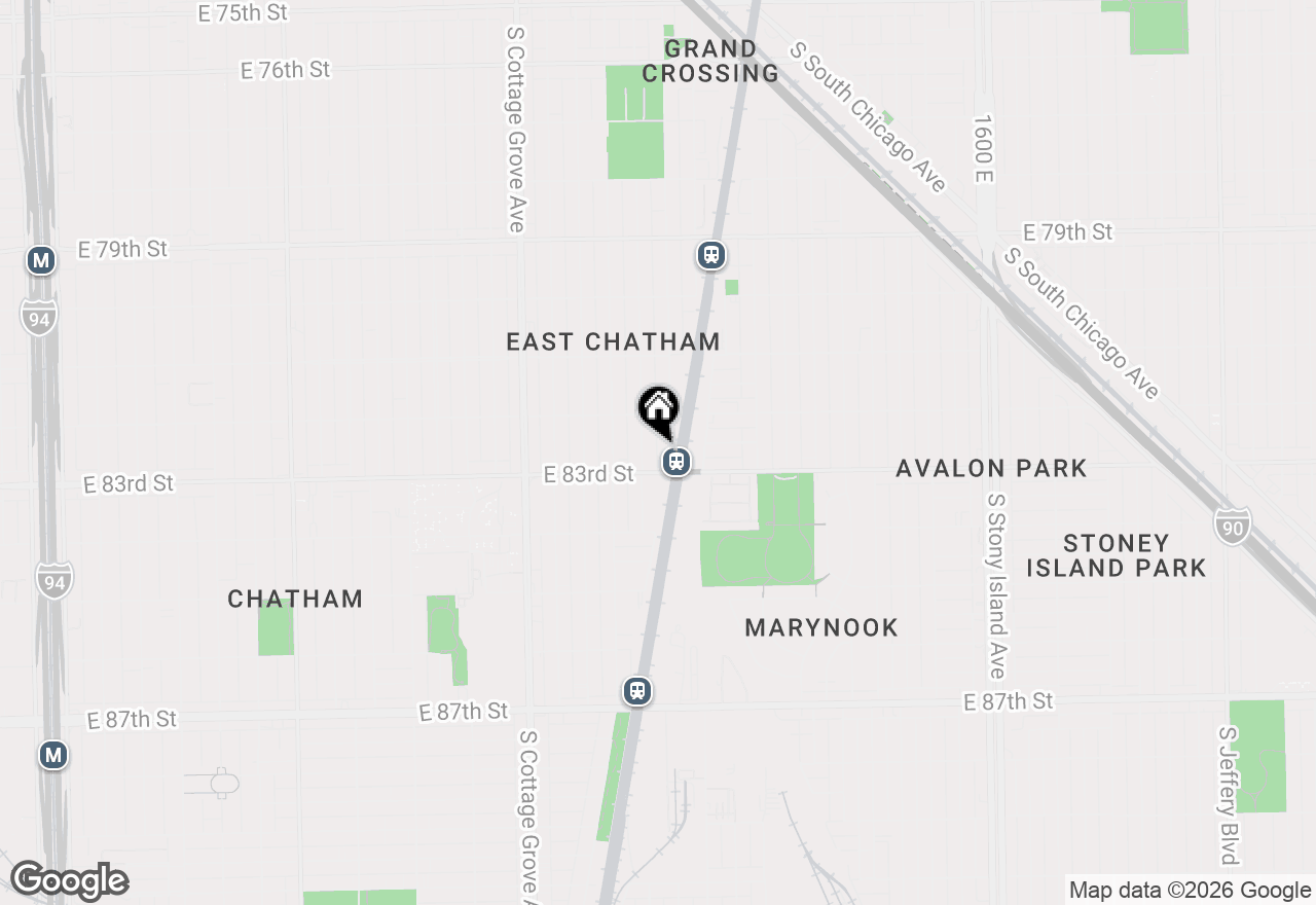 Map of 8230 S Dobson Avenue #J, Chicago, IL 60619