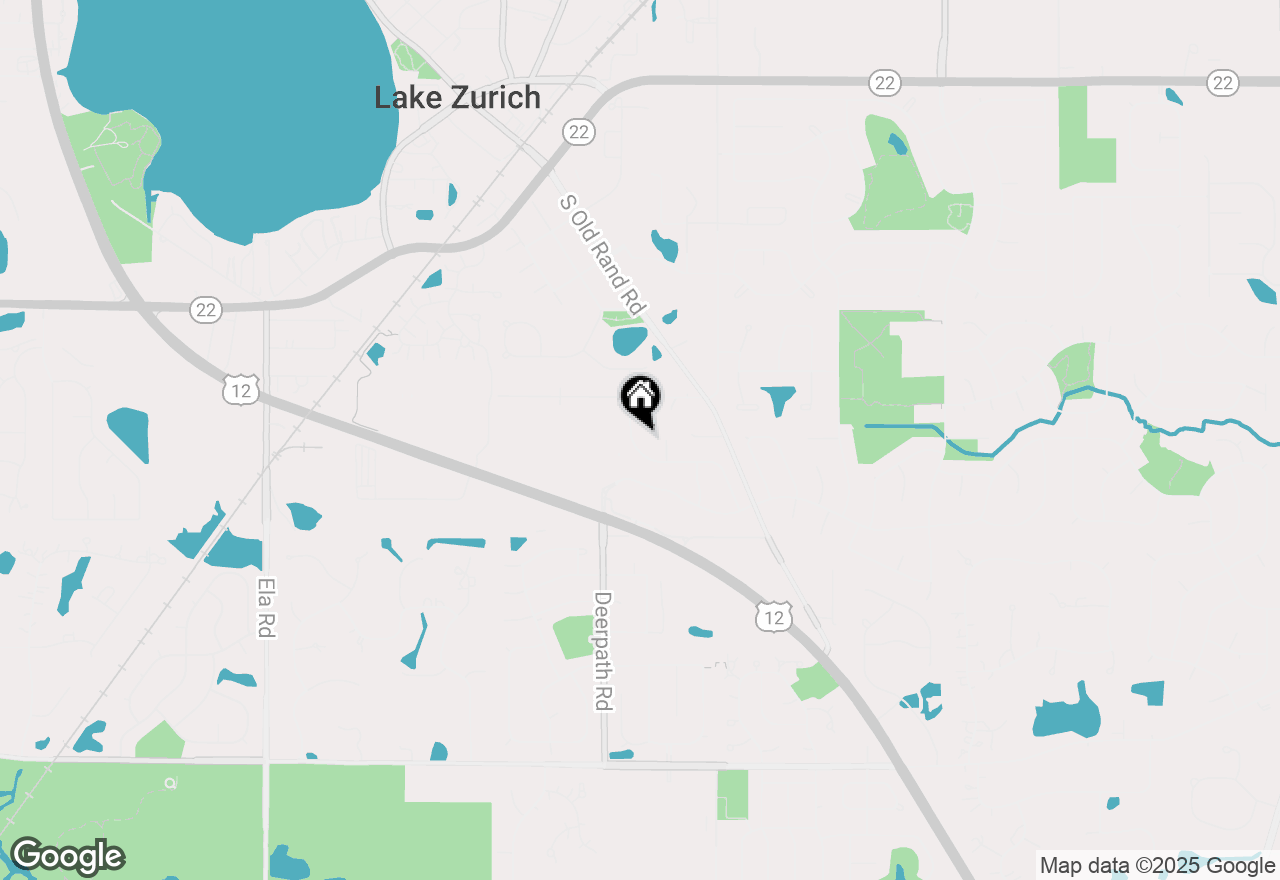 Map of 702 Edelweiss Drive, Lake Zurich, IL 60047