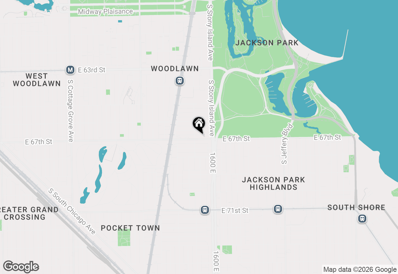 Map of 1510 E 67th Street, Chicago, IL 60637