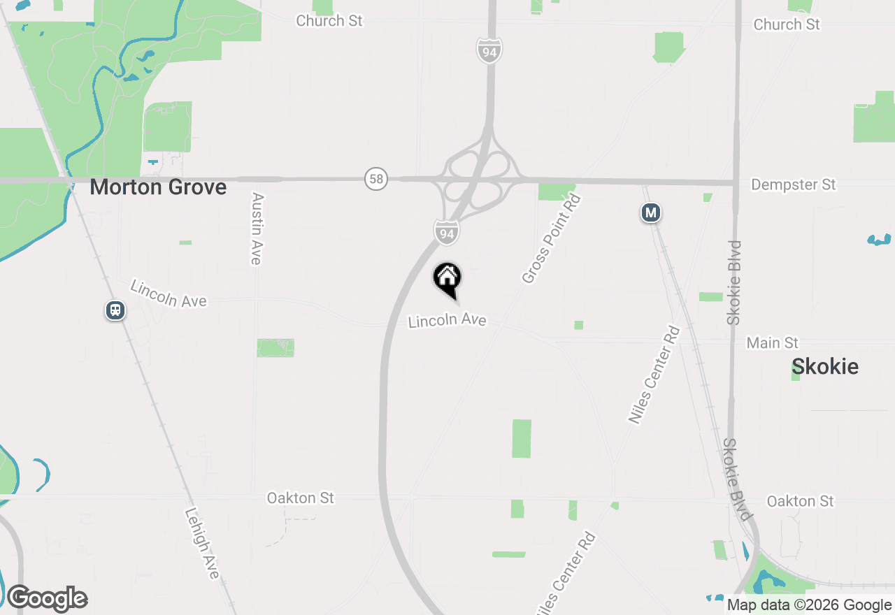 Map of 5500 Lincoln Avenue #504W, Morton Grove, IL 60053