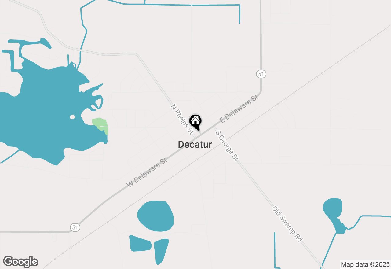 Map of 108 N Phelps Street, Decatur, MI 49045