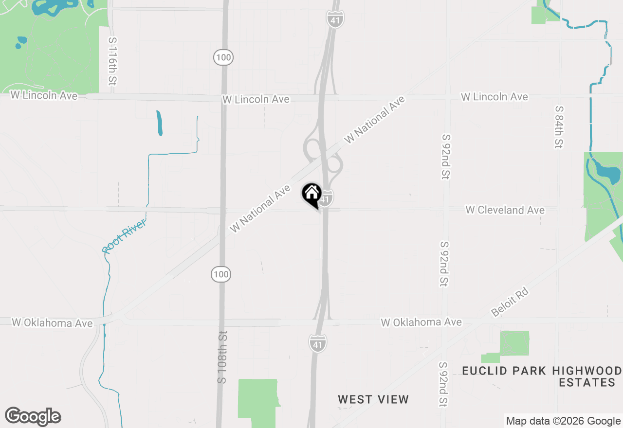 Map of 10117 W Cleveland Ave #10119, West Allis, WI 53227