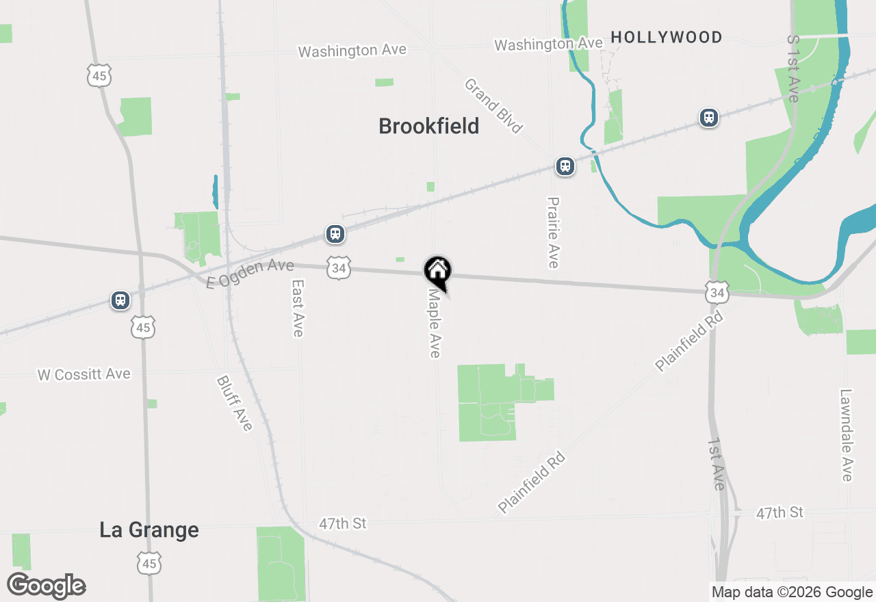 Map of 4135 Maple Avenue, Brookfield, IL 60513