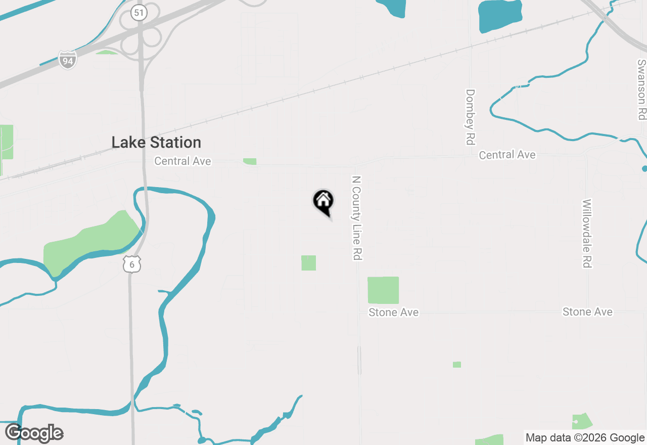 Map of 4820 E 26th Avenue, Lake Station, IN 46405