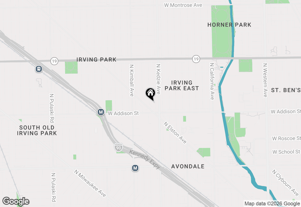 Map of 3642 N Sawyer Avenue, Chicago, IL 60618