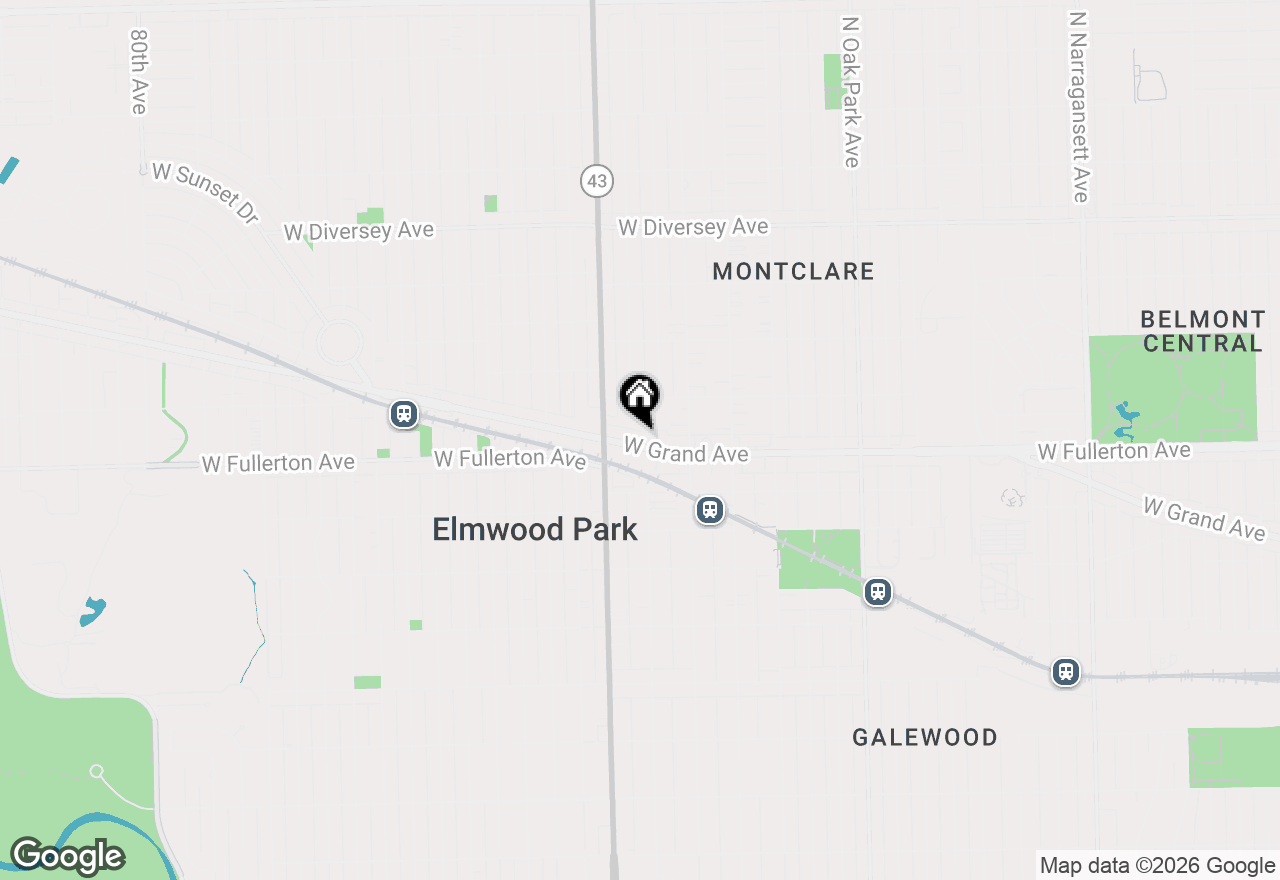 Map of 7150 W Grand Avenue, Chicago, IL 60707