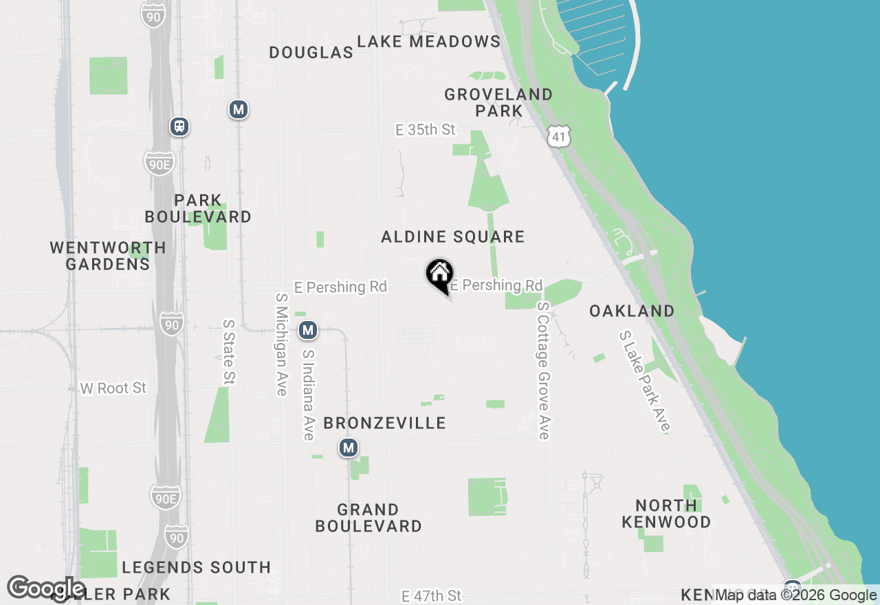 Map of 516 E Oakwood Boulevard, Chicago, IL 60653