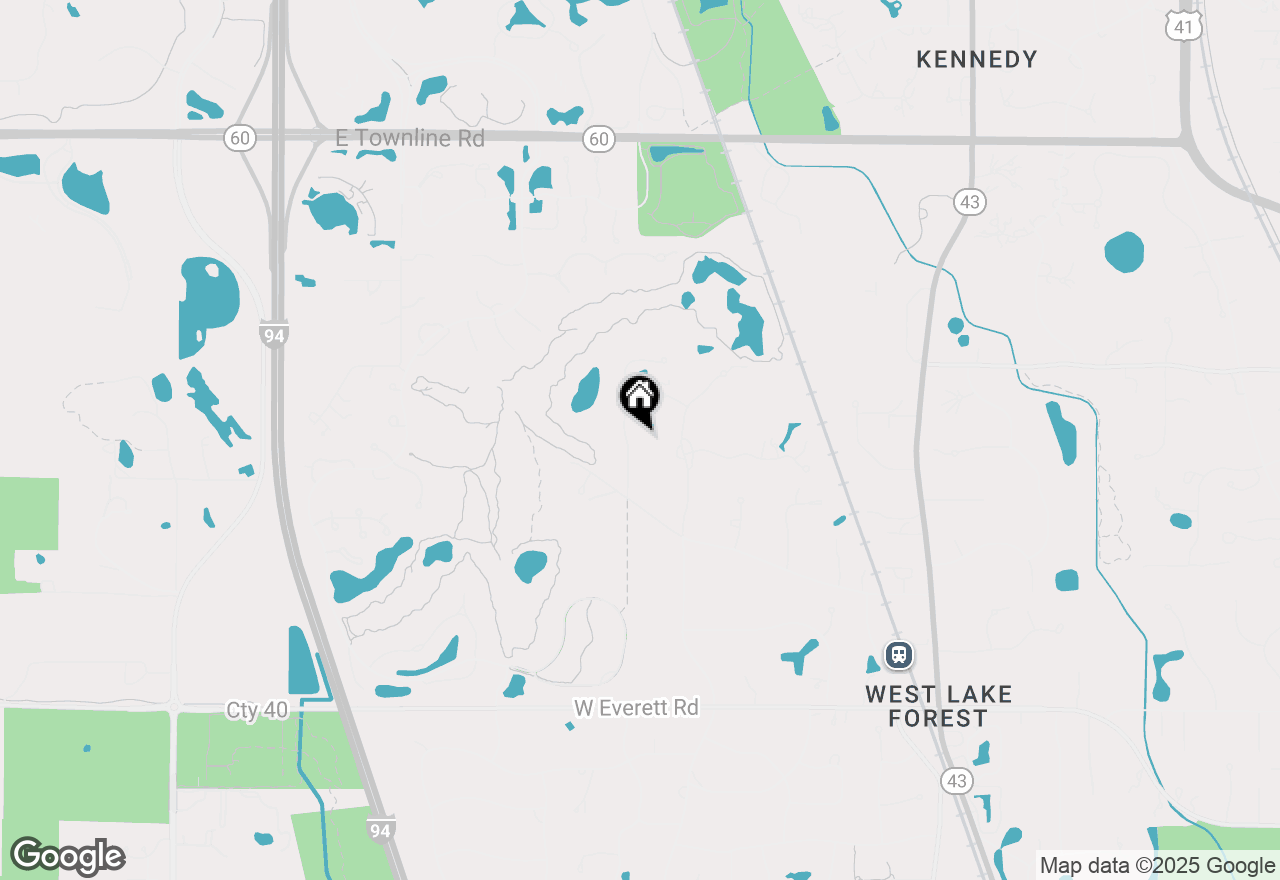Map of 470 S Stablewood Lane, Lake Forest, IL 60045
