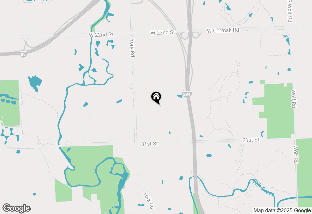 Map of 46 Chatham Lane, Oak Brook, IL 60523