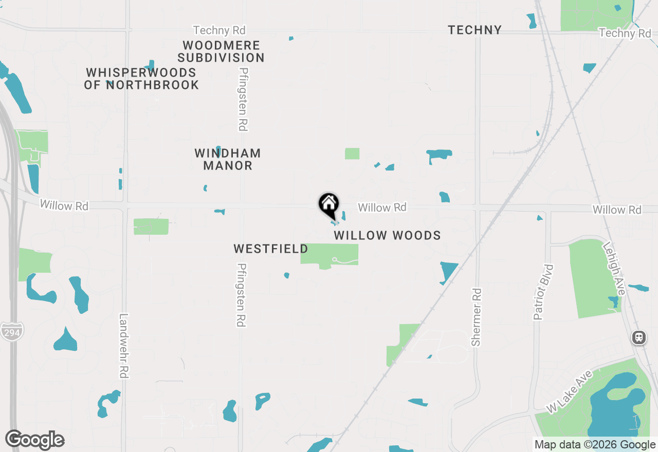 Map of 2431 Cobblewood Drive, Northbrook, IL 60062