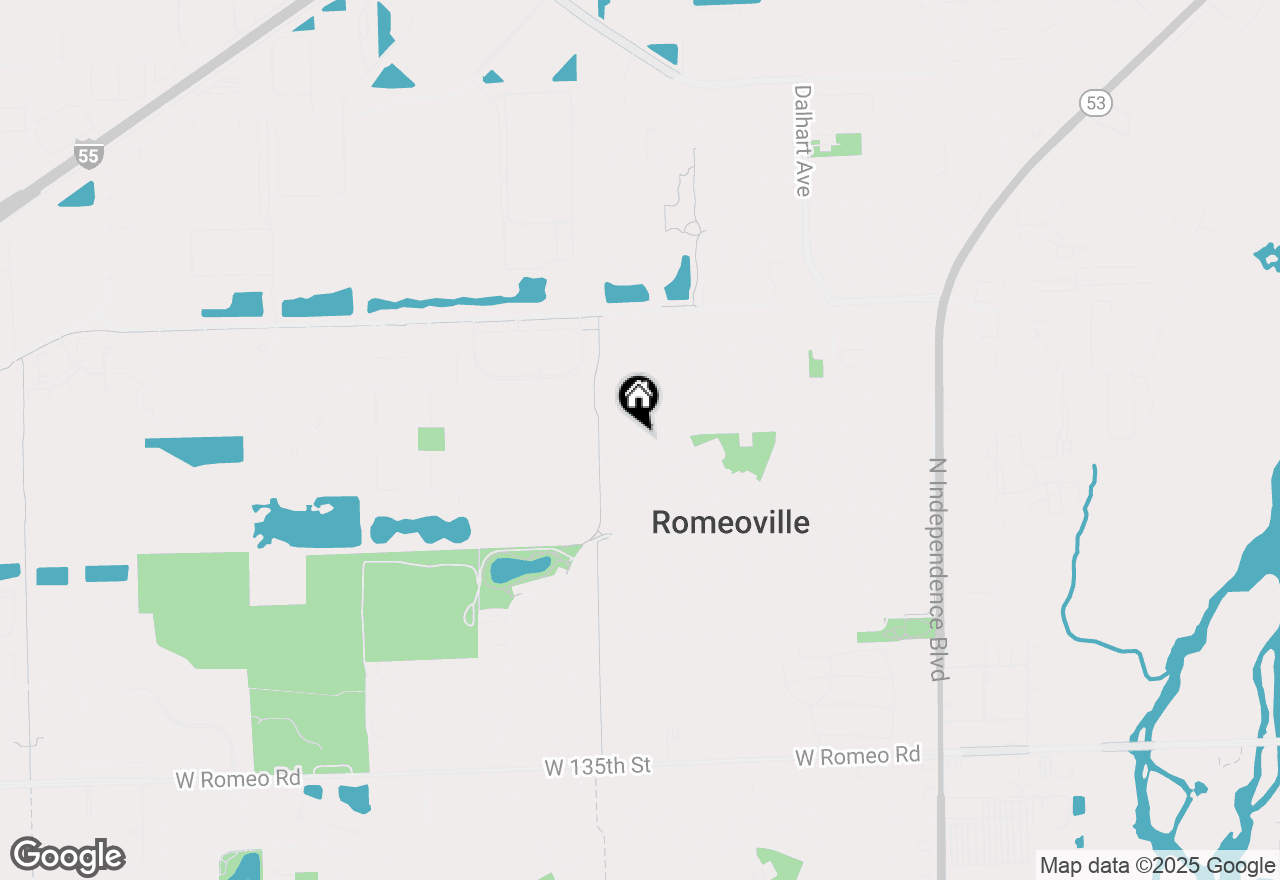 Map of 605 Montrose Drive, Romeoville, IL 60446