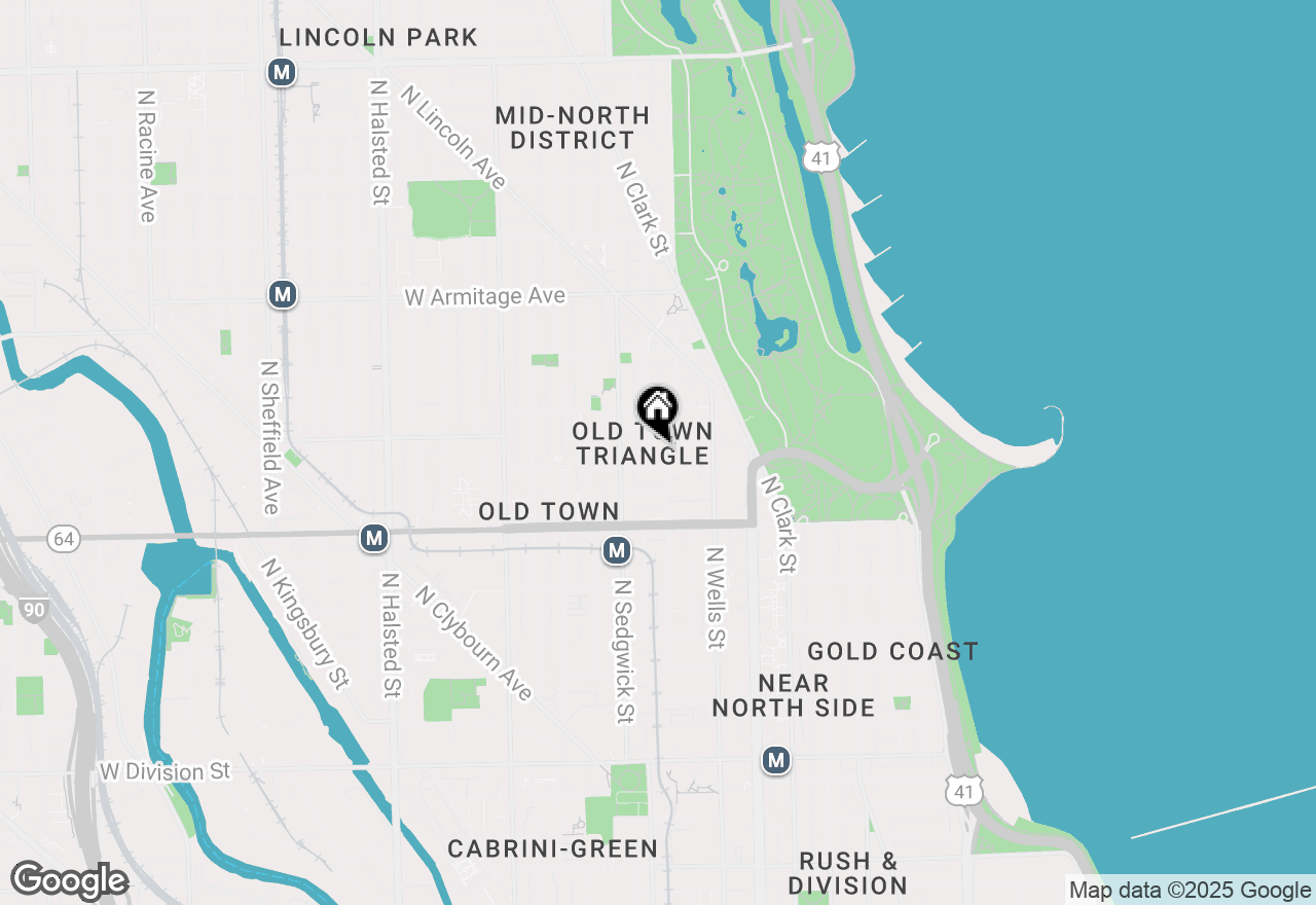 Map of 1716 N North Park Avenue #1, Chicago, IL 60614