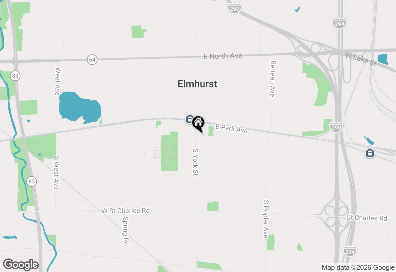 Map of 135 S York Street #520, Elmhurst, IL 60126