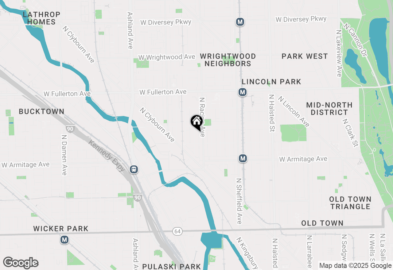 Map of 2133 N Magnolia Avenue #B, Chicago, IL 60614