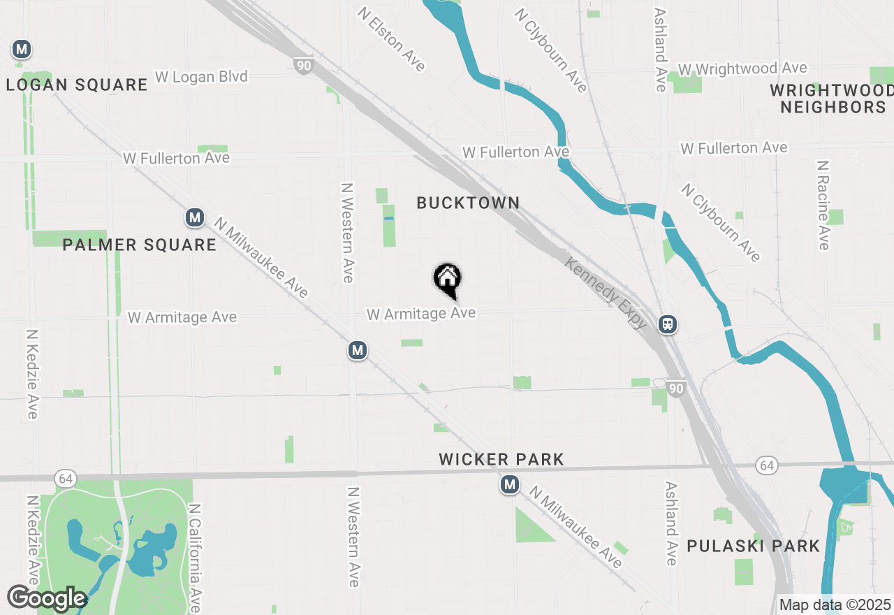 Map of 2136 W Armitage Avenue #PH, Chicago, IL 60647