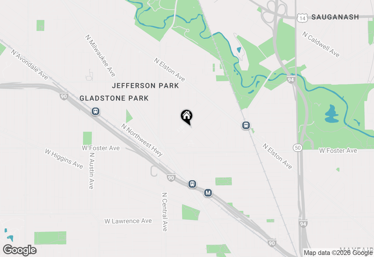 Map of 5252 N Ludlam Avenue #2, Chicago, IL 60630