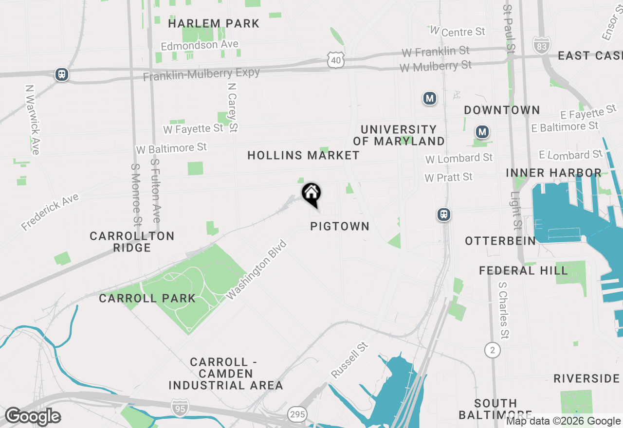 Map of 884 Ryan Street, Baltimore, MD 21230