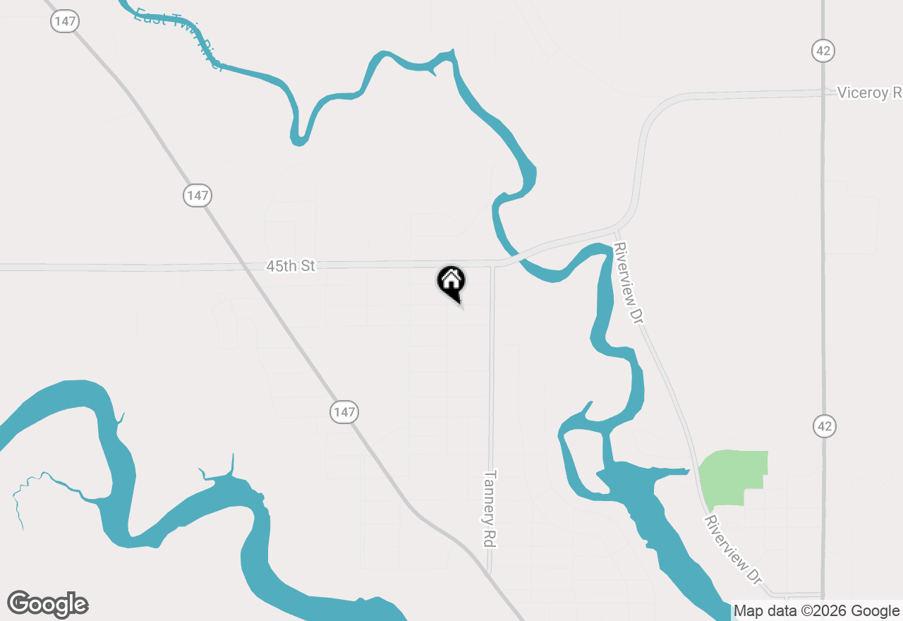 Map of 4217 Lowell St, Two Rivers, WI 54241