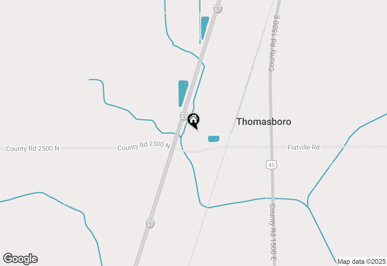Map of 705 W Park Street, Thomasboro, IL 61878