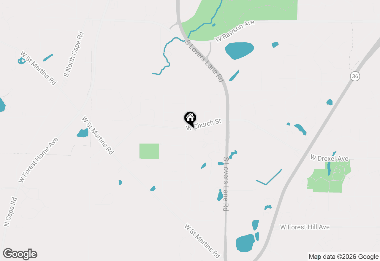 Map of 7710 S Chapel Hill Dr, Franklin, WI 53132