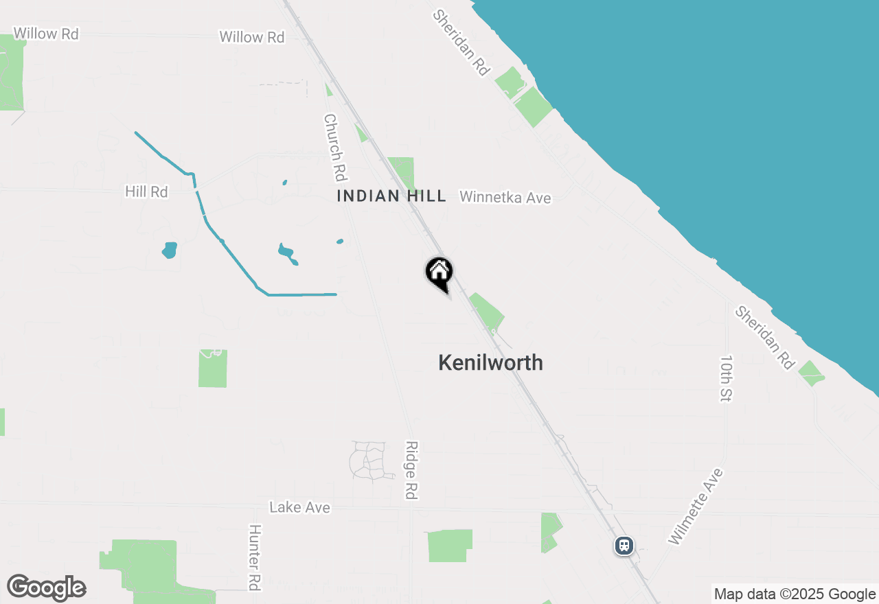 Map of 536 Sterling Road, Kenilworth, IL 60043