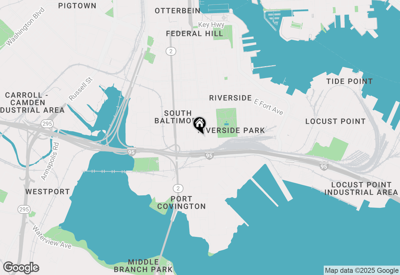 Map of 1841 Light Street, Baltimore, MD 21230