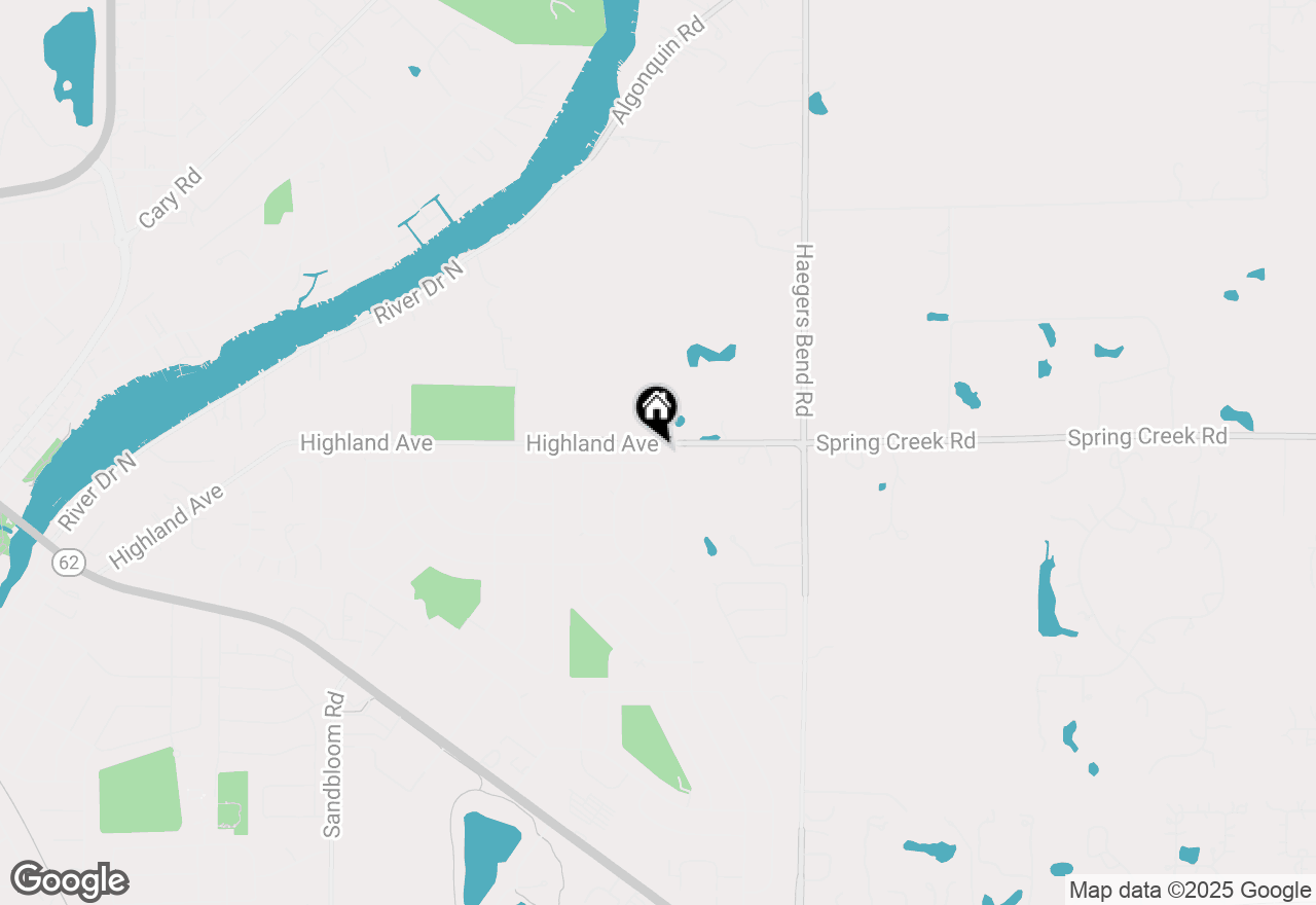 Map of 2040 Honey Locust Drive, Algonquin, IL 60102