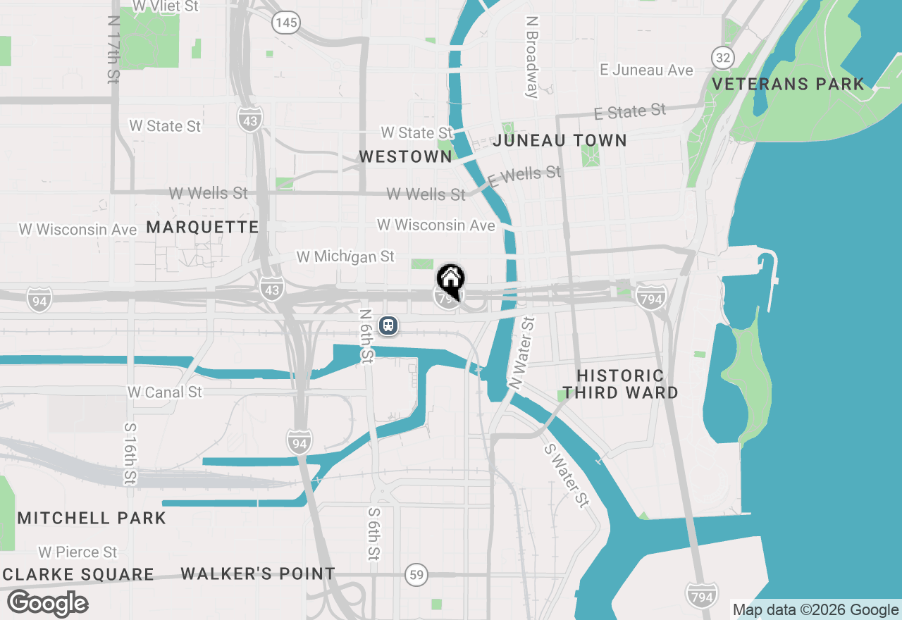 Map of 413 N 2nd St #620, Milwaukee, WI 53203