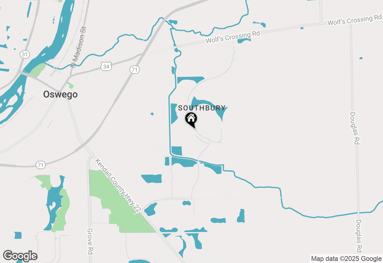 Map of 408 Shadow Court, Oswego, IL 60543