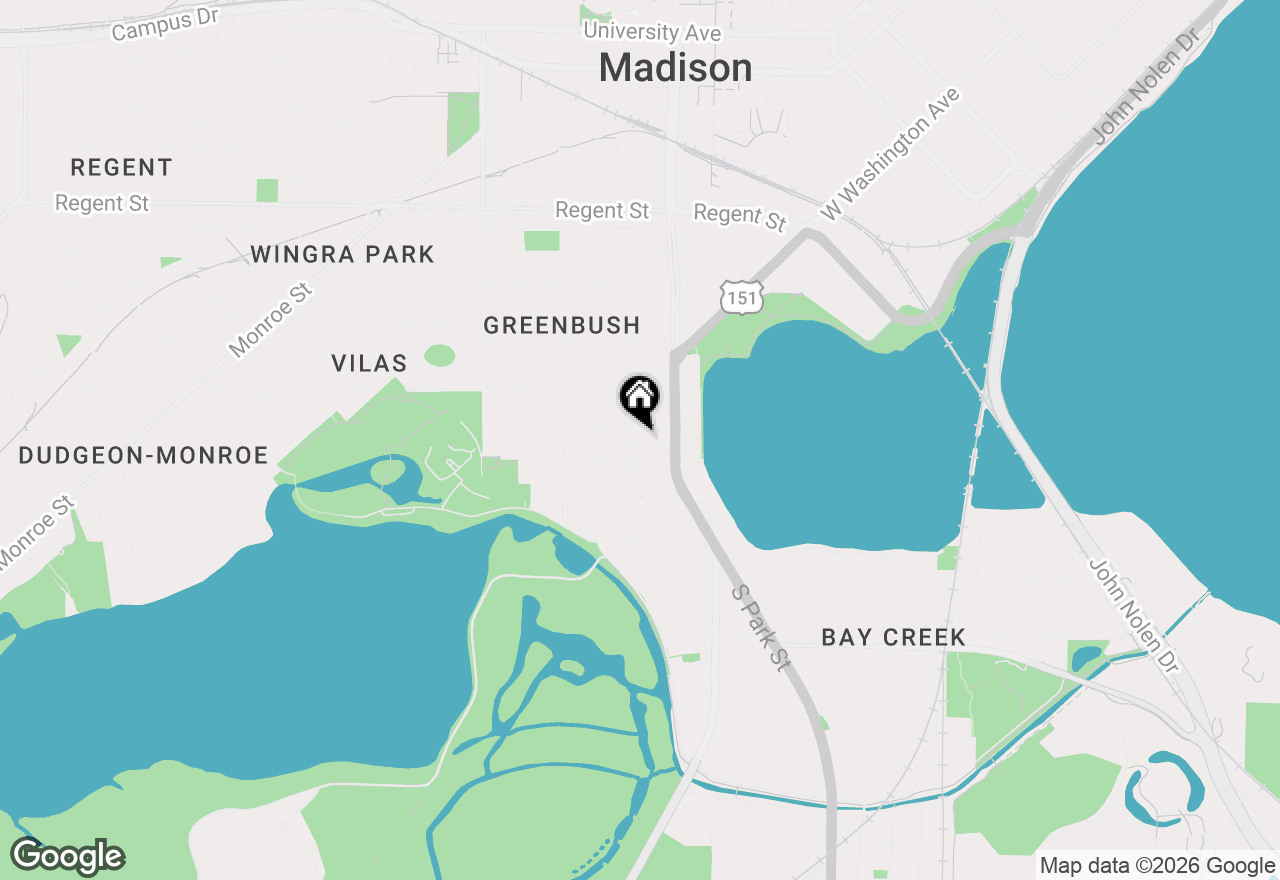 Map of 611 S Brooks Street, Madison, WI 53715