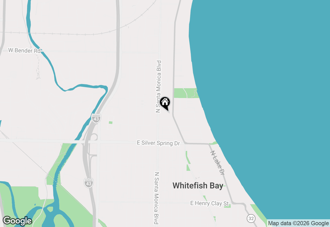 Map of 333 E Day Ave, Whitefish Bay, WI 53217