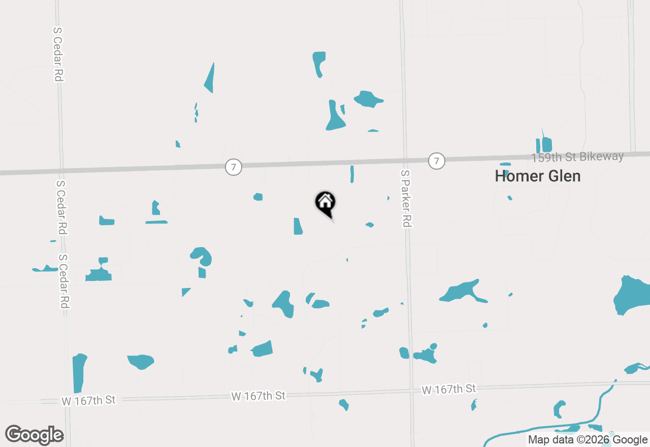 Map of 13905 Breanne Lane #13905, Homer Glen, IL 60491