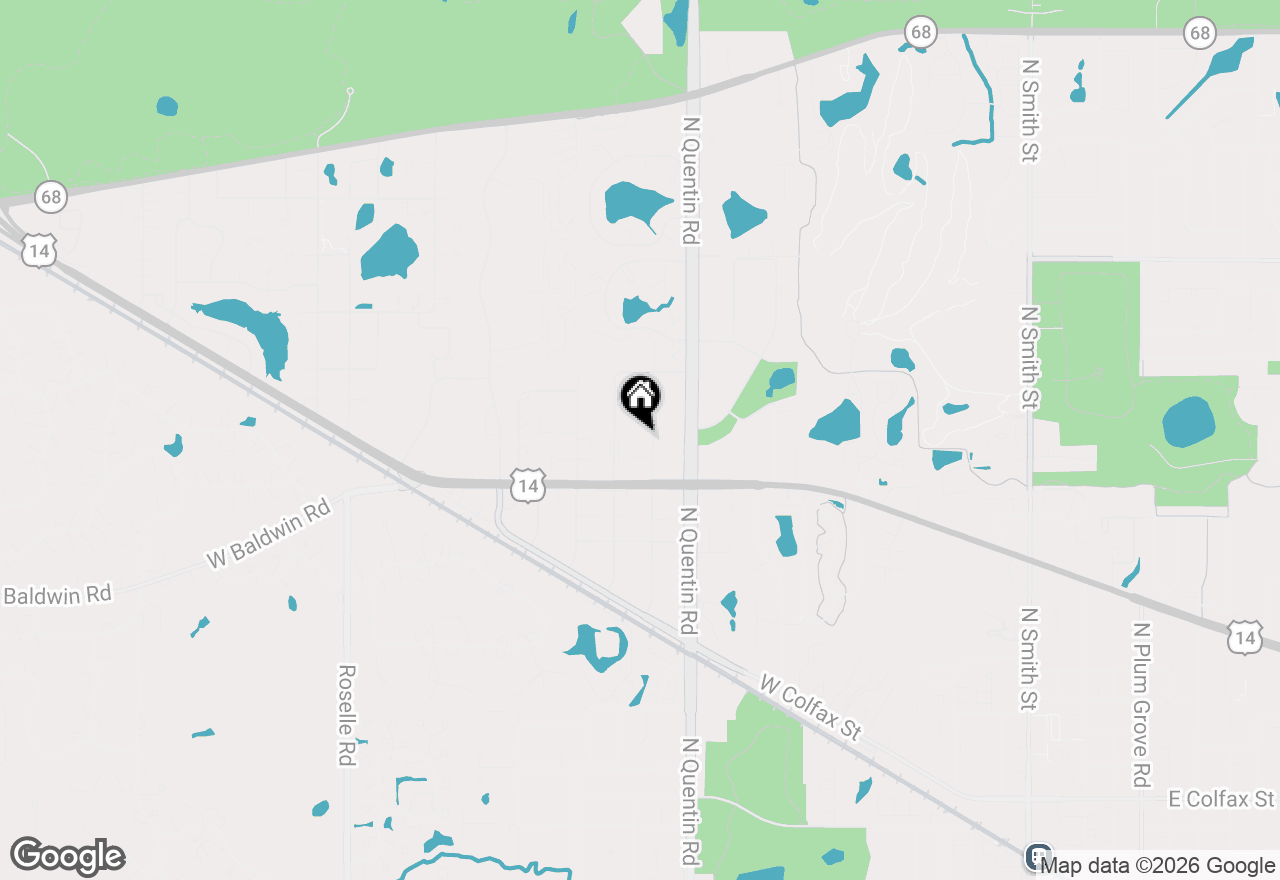 Map of 882 N Franklin Avenue, Palatine, IL 60067