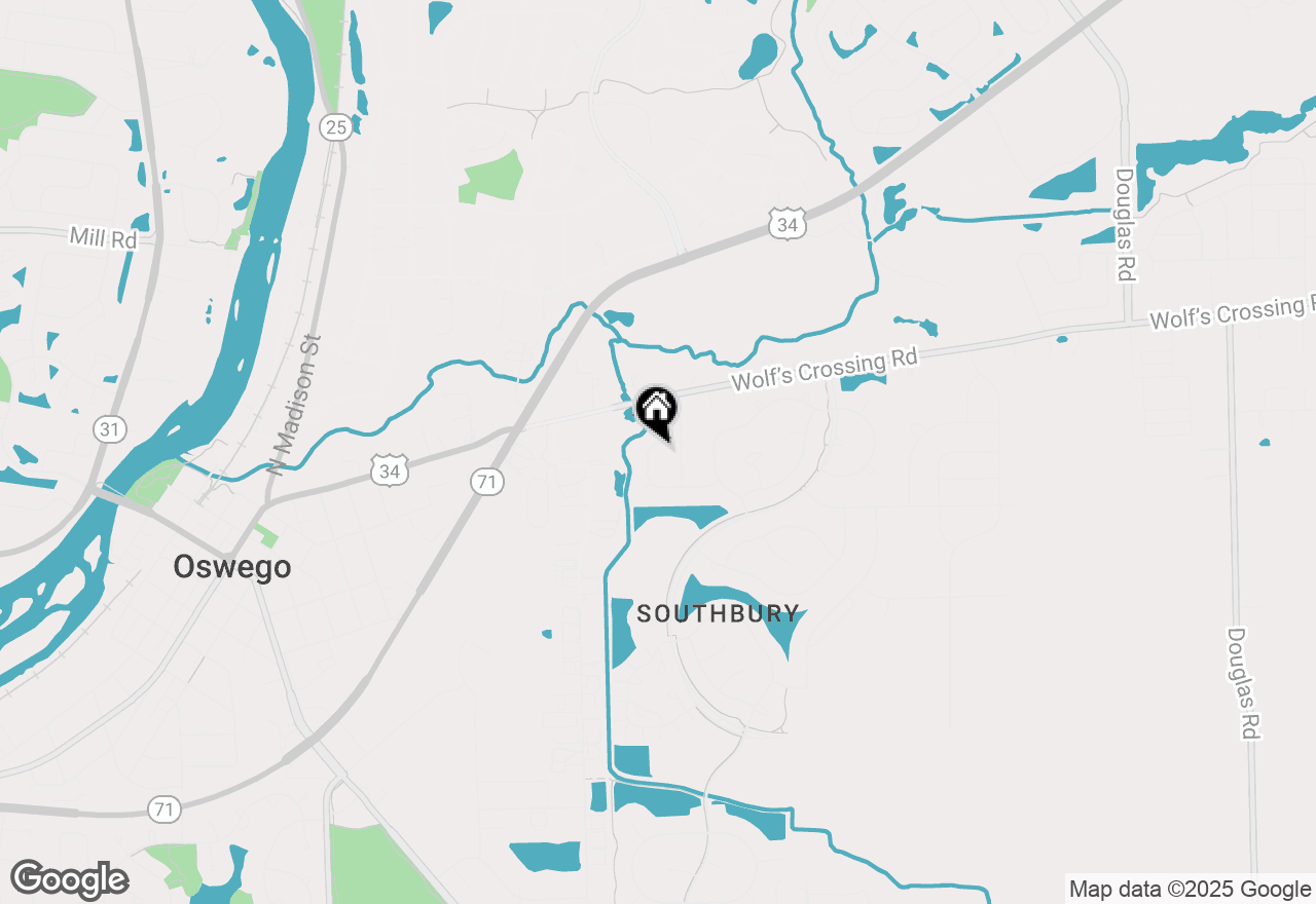 Map of 24 Robert Road, Oswego, IL 60543