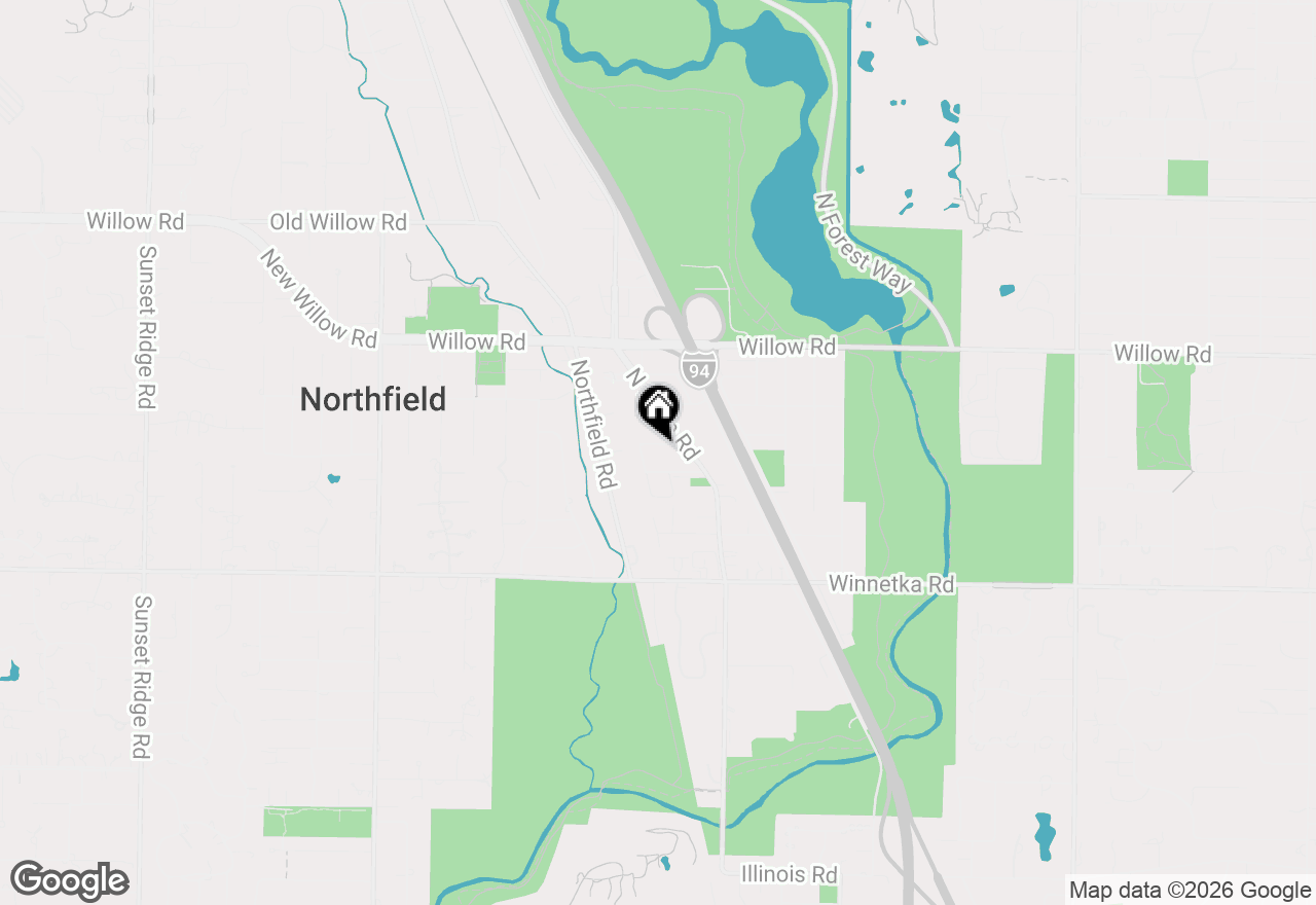 Map of 1706 Northfield Square #D, Northfield, IL 60093