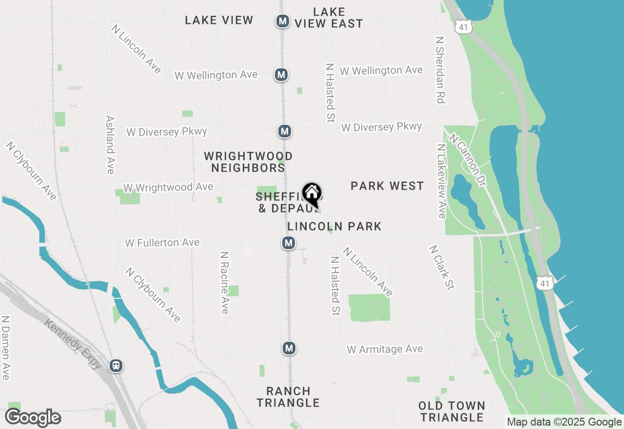 Map of 845 W Altgeld Street #3A, Chicago, IL 60614