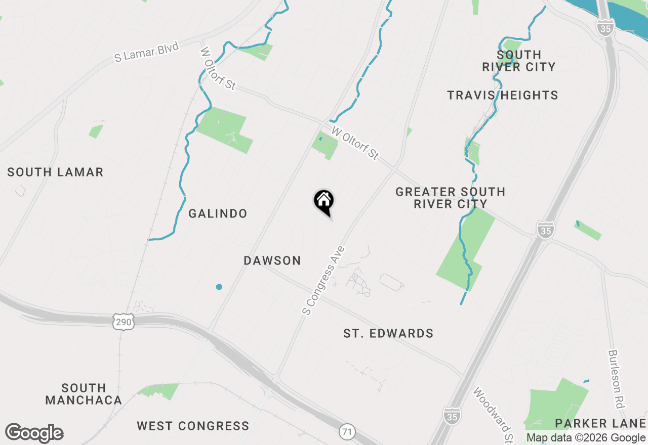 Map of 209 El Paso St, Austin, TX 78704