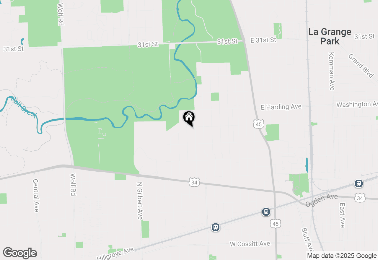 Map of 543 Dover Avenue, La Grange Park, IL 60526