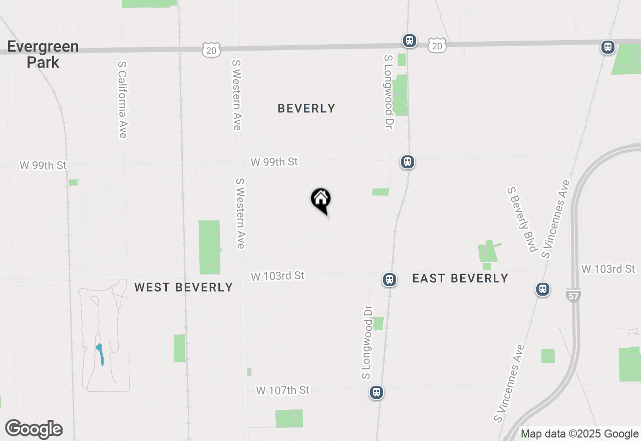 Map of 10101 S Hoyne Avenue, Chicago, IL 60643