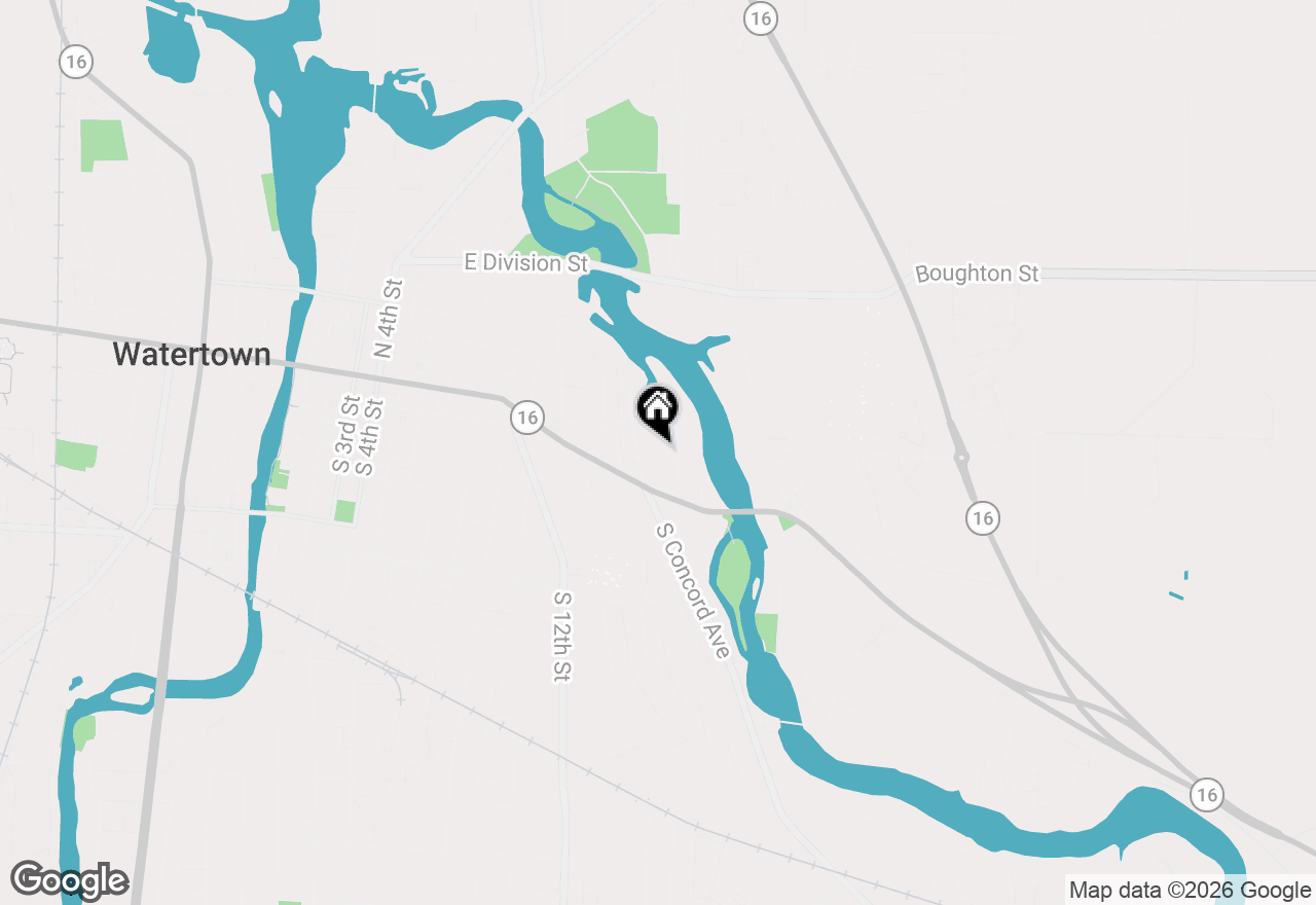 Map of 1408 Duffy St, Watertown, WI 53094