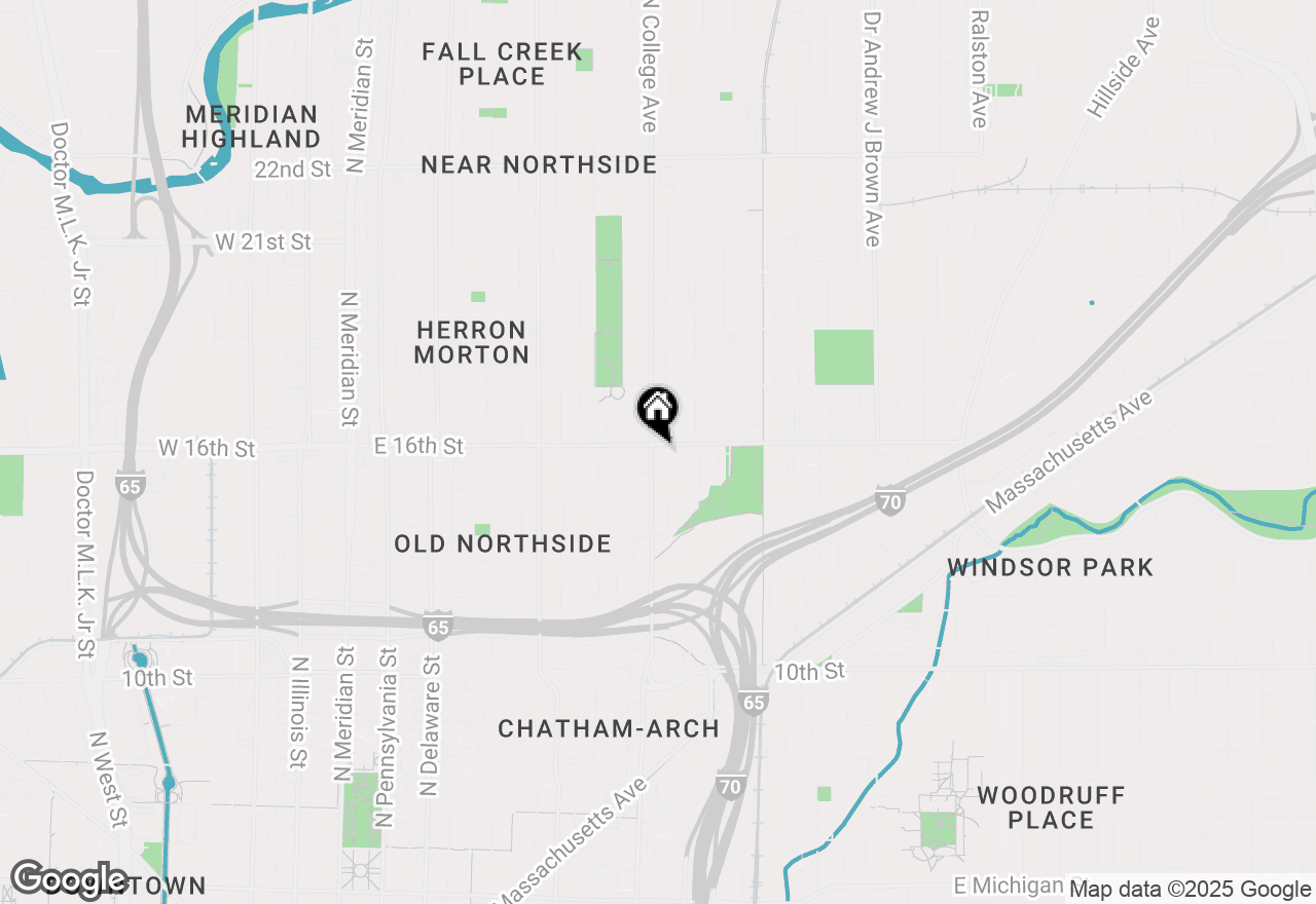 Map of 1561 N College Avenue, Indianapolis, IN 46202