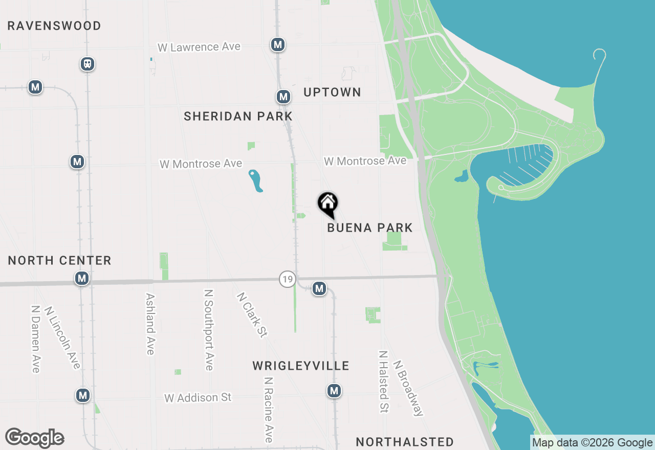 Map of 4143 N Sheridan Road #2E, Chicago, IL 60613