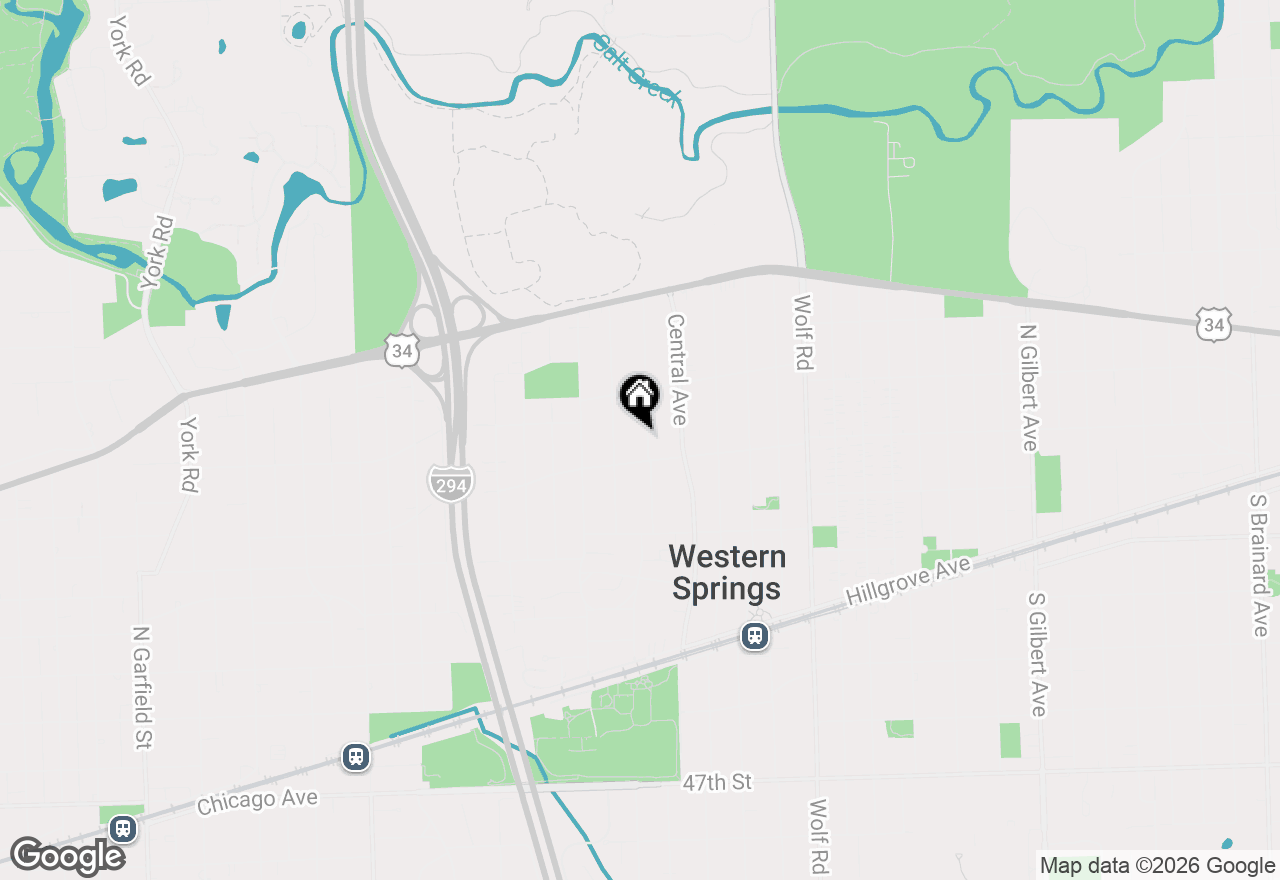 Map of 4060 Grove Avenue, Western Springs, IL 60558