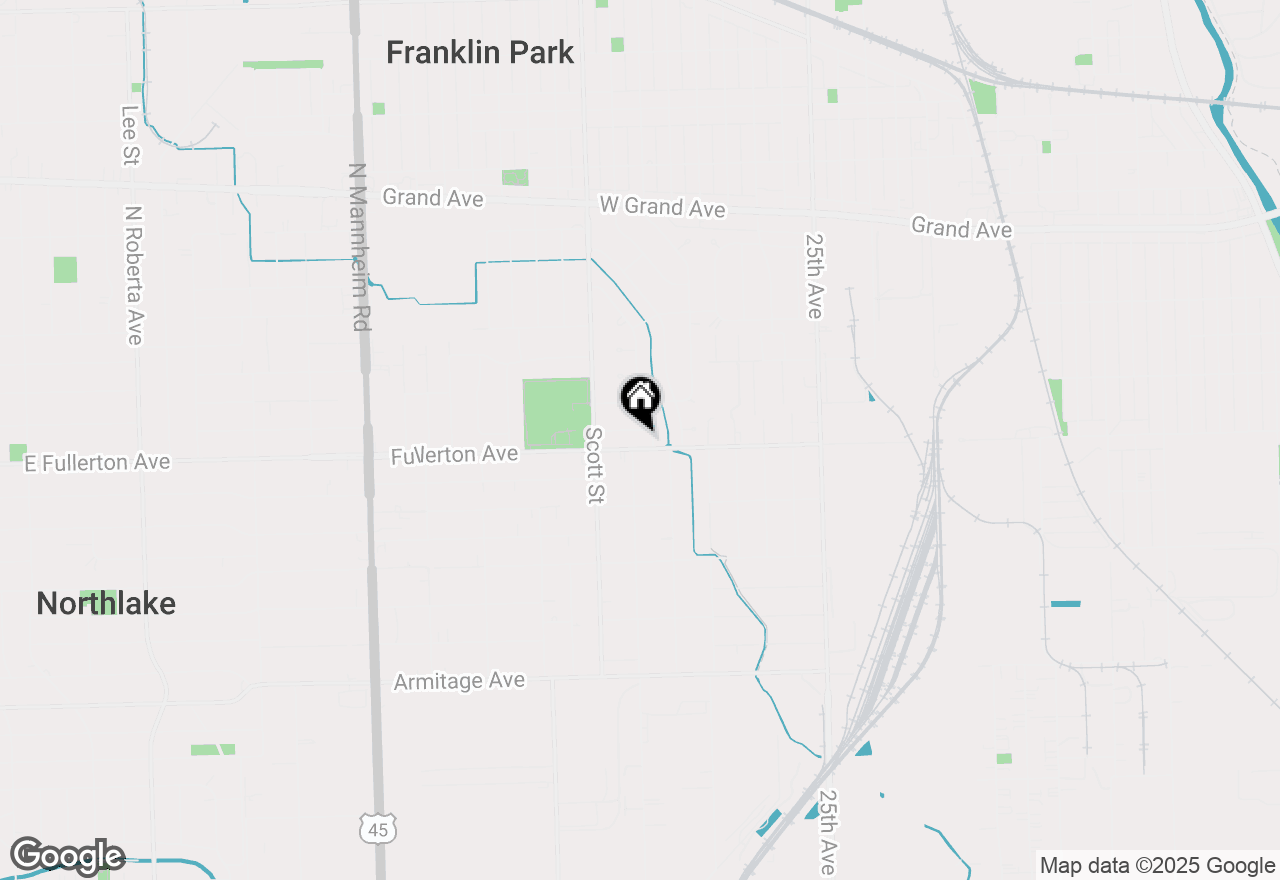 Map of 9907 W Fullerton Avenue, Melrose Park, IL 60164