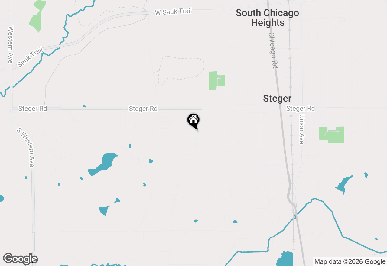 Map of 231 W 35th Street, Steger, IL 60475