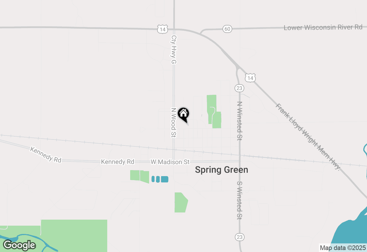 Map of 401 W Daley Street, Spring Green, WI 53588