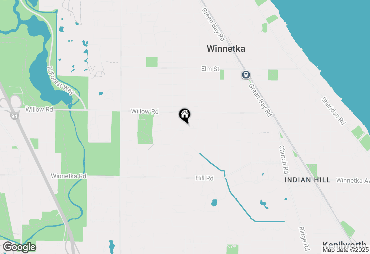 Map of 1005 Mount Pleasant Road, Winnetka, IL 60093