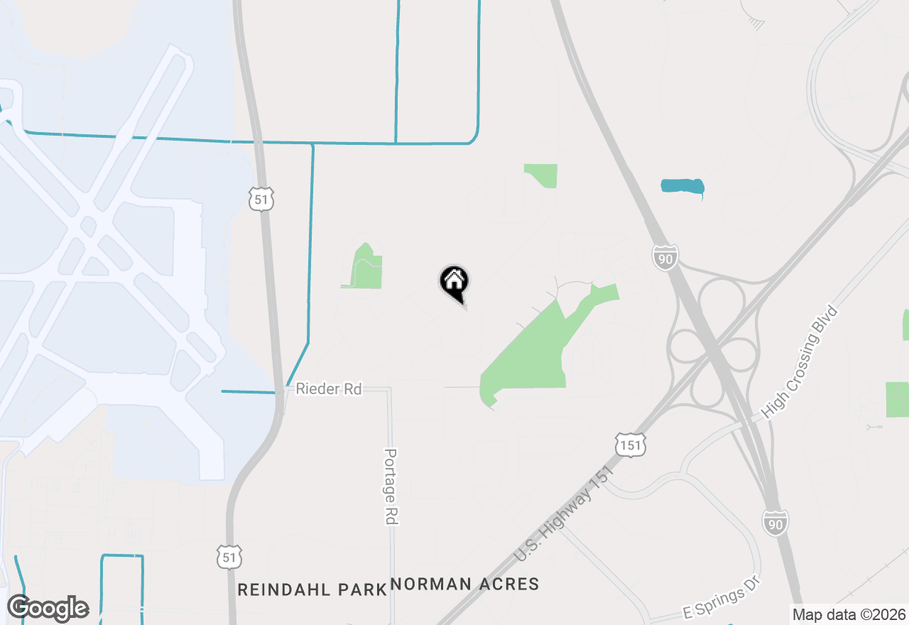 Map of 3515 Portage Road, Madison, WI 53704