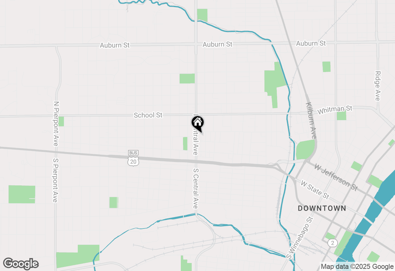 Map of 317 N Central Avenue, Rockford, IL 61101